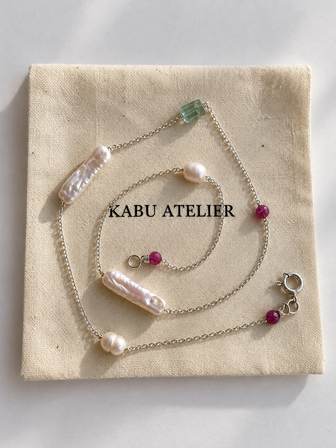 Amélie | Pearl & Gemstone Necklace