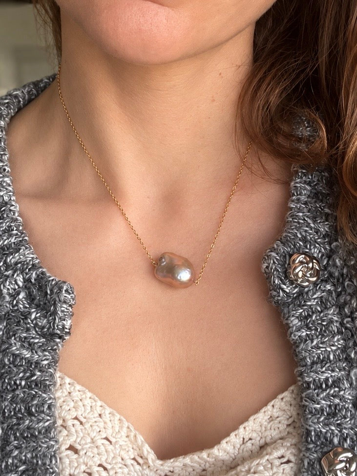 AURA Baroque Pearl Necklace