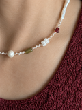 Mila – Hand-Knotted Pearl & Gemstone Necklace | KABU ATELIER