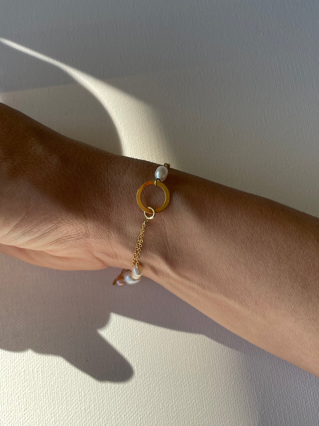ALMA - Double Chain Freshwater Pearl Bracelet